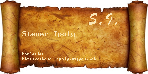 Steuer Ipoly névjegykártya